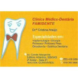 CLÍNICA MÉDICO-DENTÁRIA FAMIDENTE, UNIPESSOAL